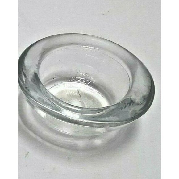 Clear Glass Candle Holder Tealight Small Bowl Shape - Picture 2 of 4